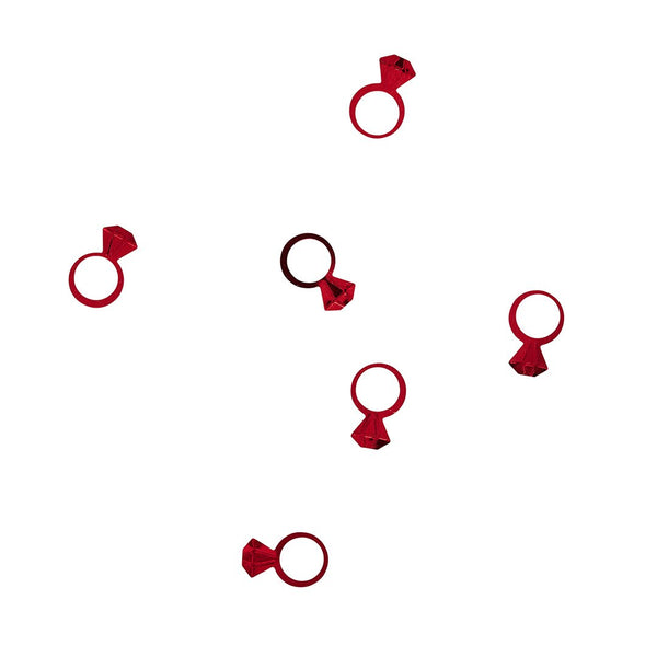 Red Ring PET Confetti 14g