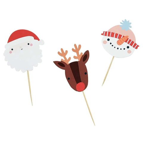 Santa Food Picks 12 Pack