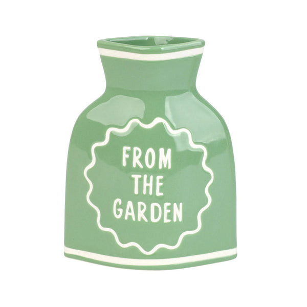 Green Ceramic Bud Vase - 10cm