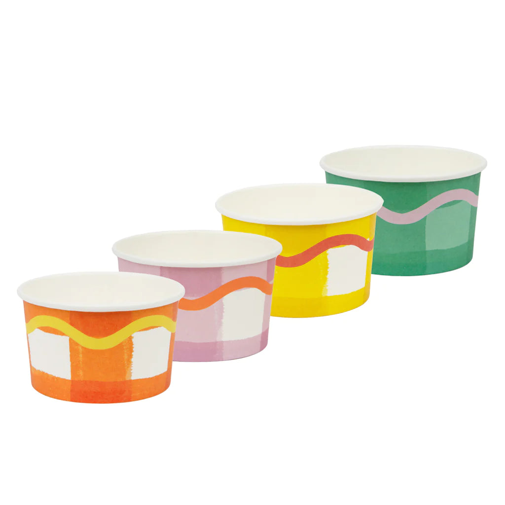 Colourful Paper Ice Cream Cups