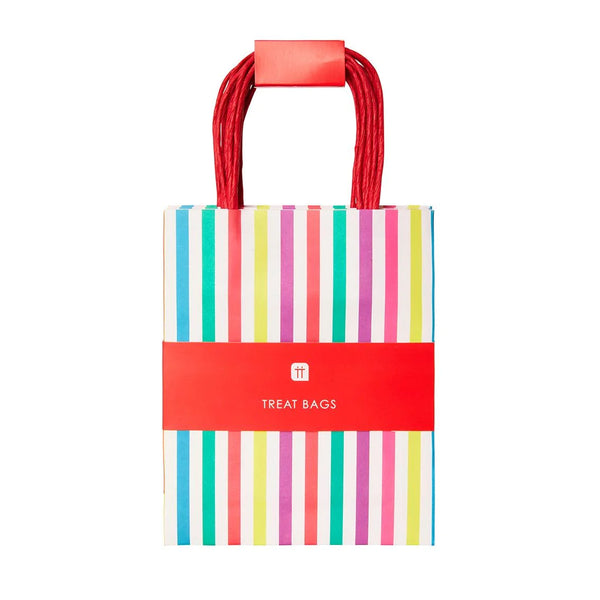 Multi Coloured Stripy Treat Bags
