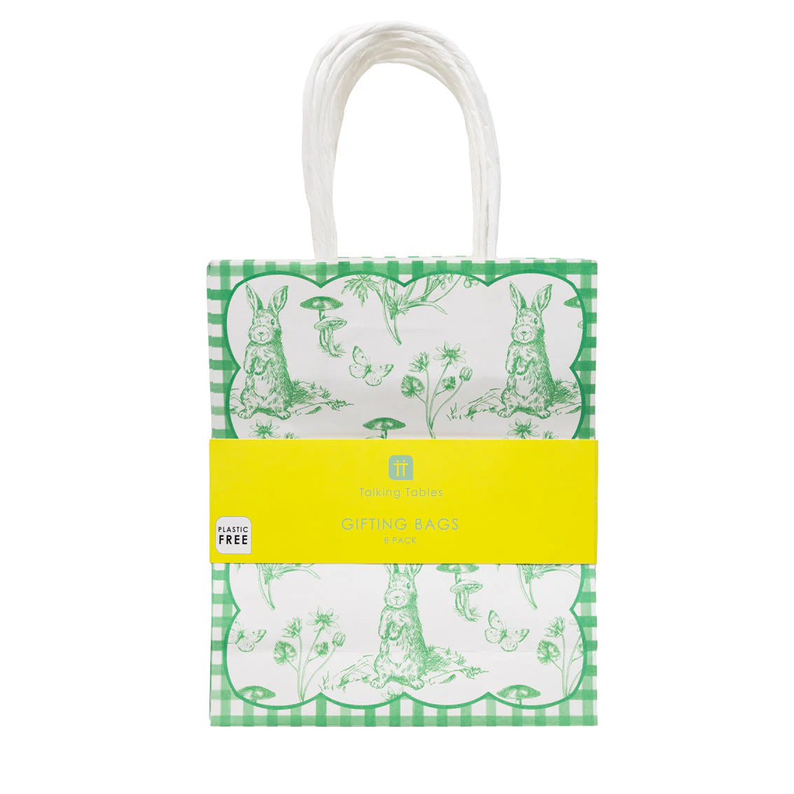 Toile de Jouy Green Paper Gift Bags