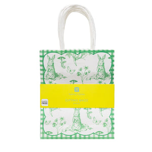 Toile de Jouy Green Paper Gift Bags