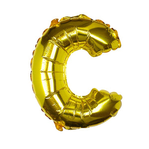 Gold Foil Letter Balloons C