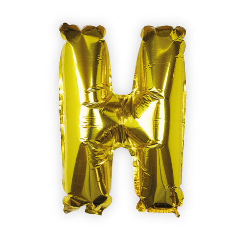Gold Foil Letter Balloons H