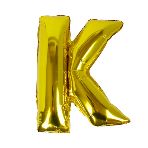 Gold Foil Letter Balloons K