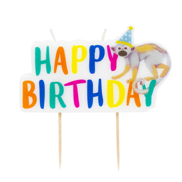 Safari Happy Birthday Candle