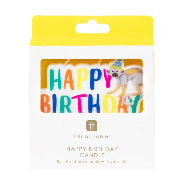 Safari Happy Birthday Candle