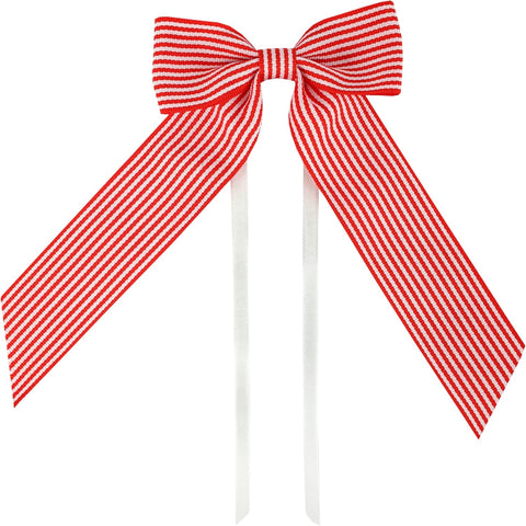Red And White Stripe Bow