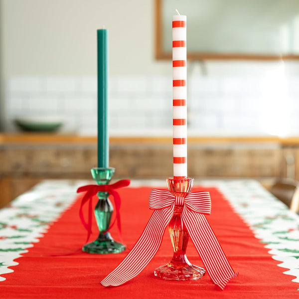 Red And White Stripe Bow