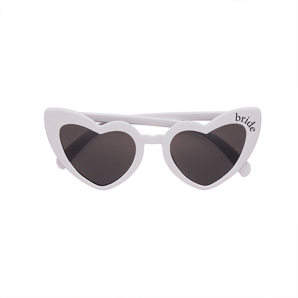 White Bride Heart Glasses