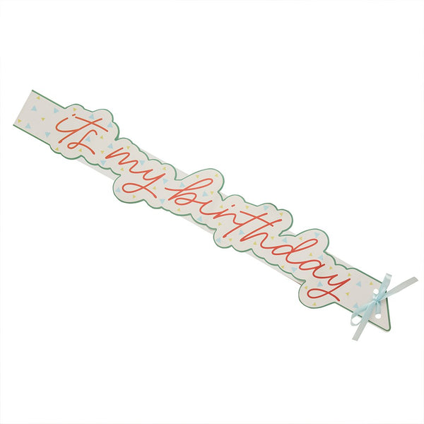 Spotty It's My Birthday Paper Sash