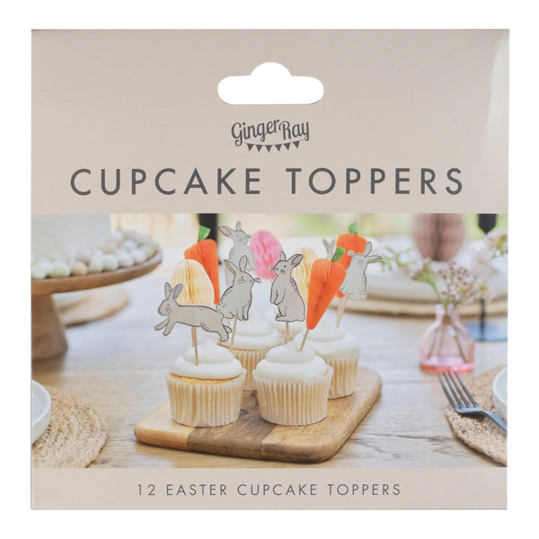 Bunny, Carrot & Honeycomb Cupcake Toppers