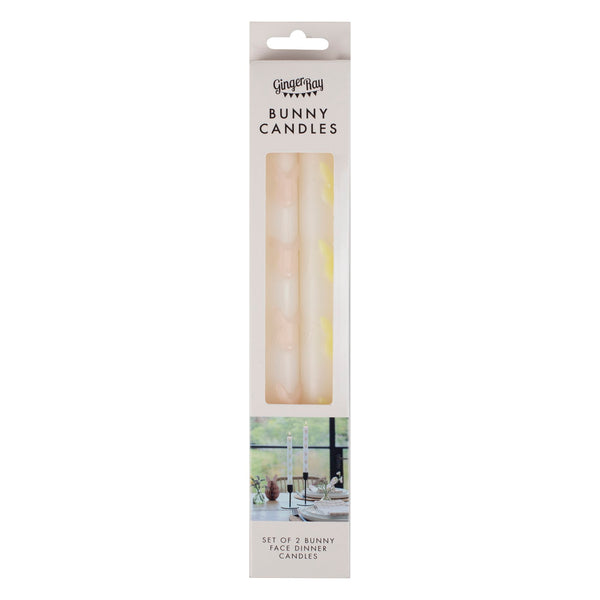 Bunny Dinner Candles 2 Pack