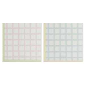 Pastel Gingham Paper Napkins