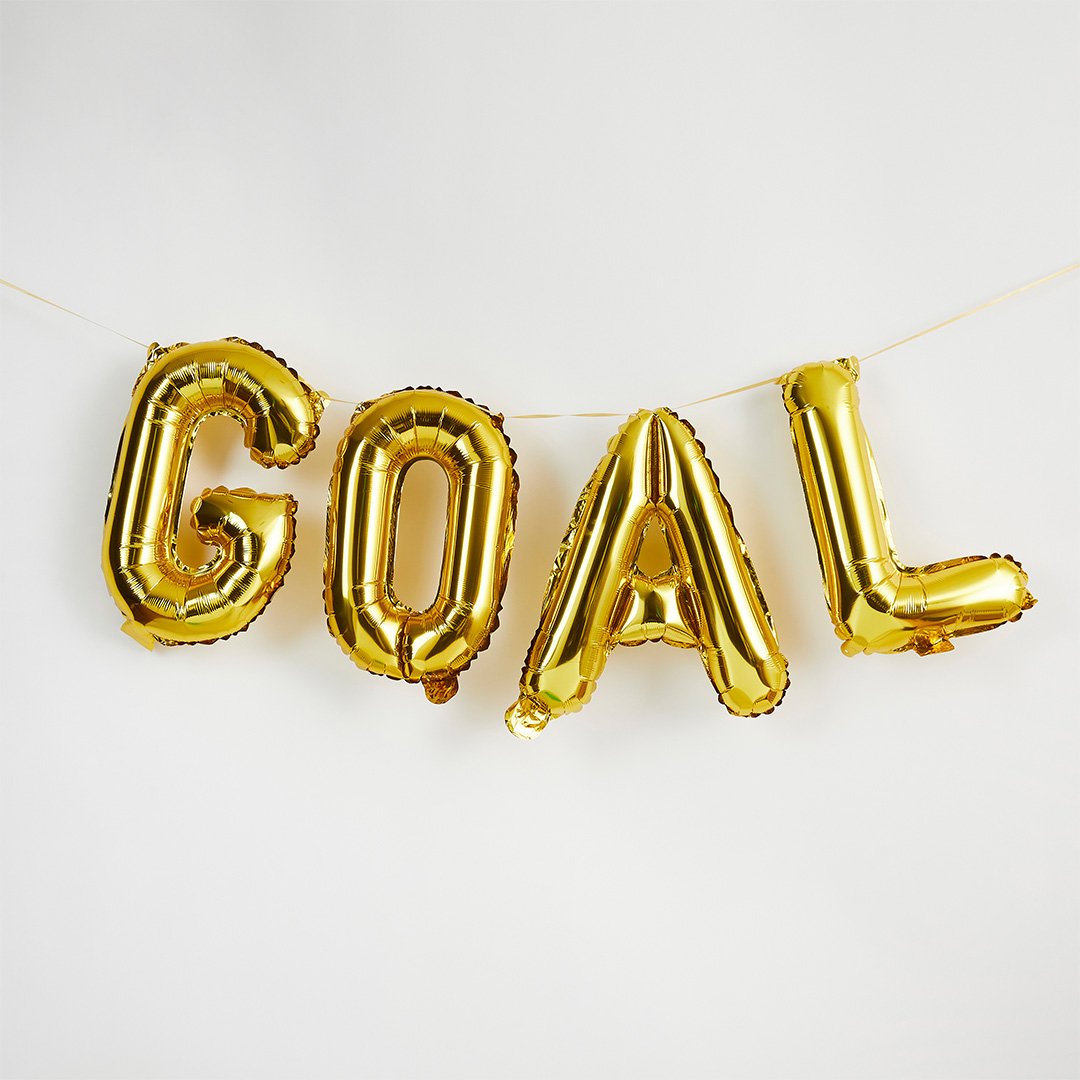 Goal 16" Foil Balloon Garland