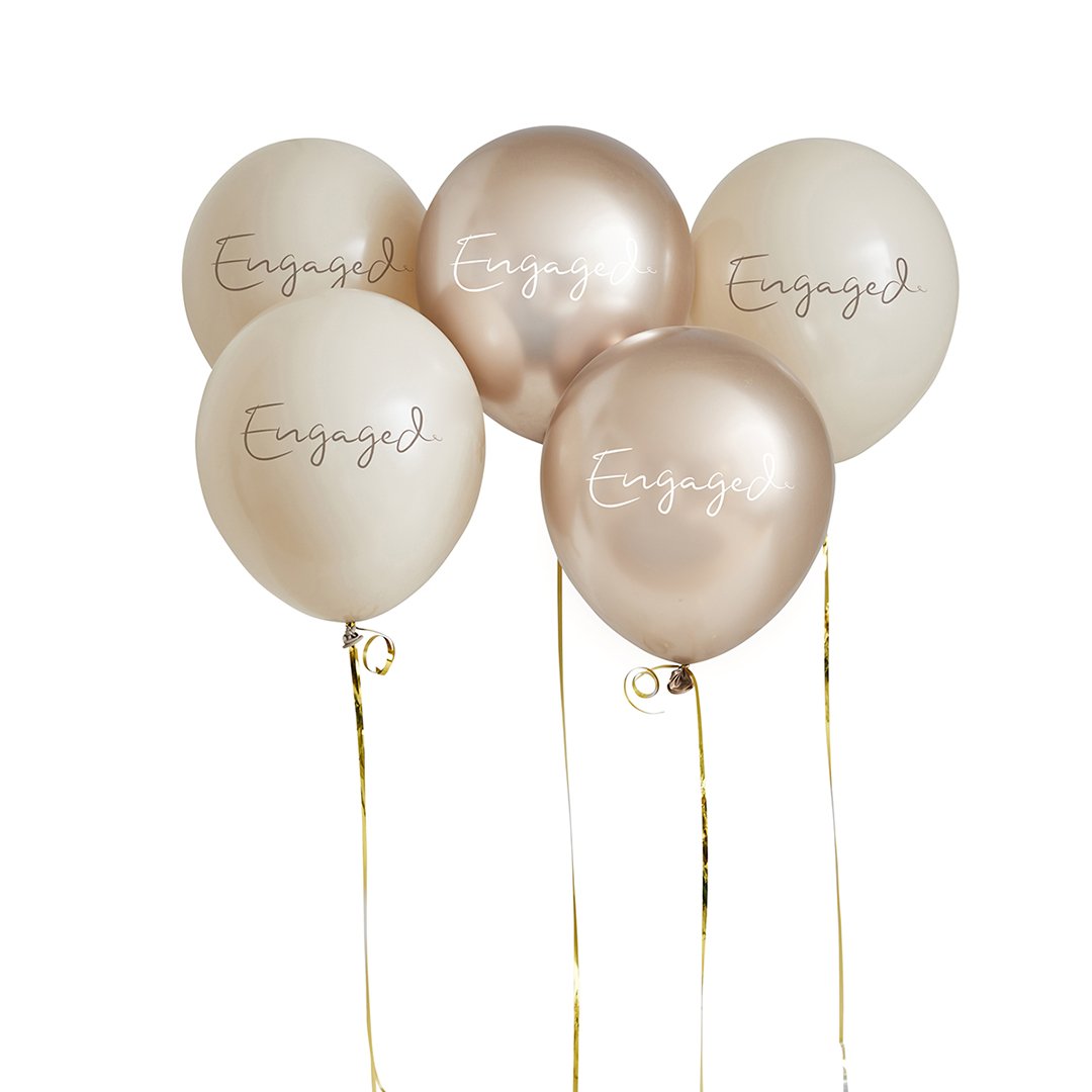 Engaged 12" Balloons - 5 pack