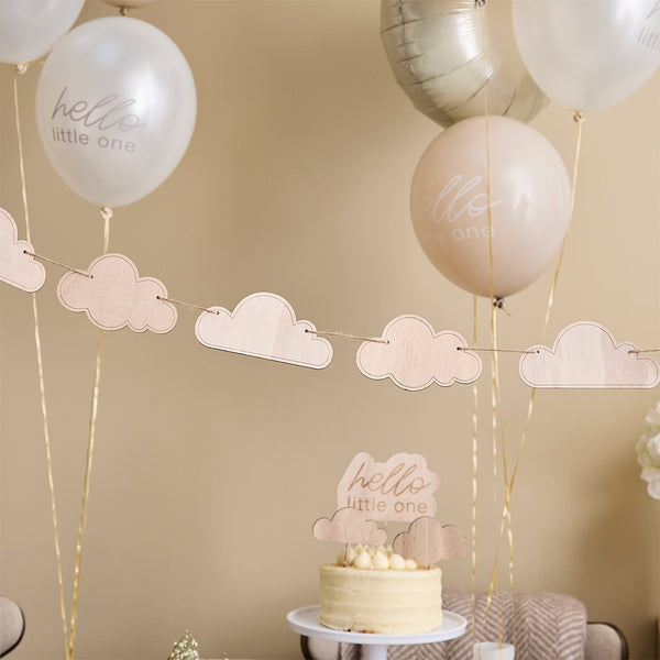 Cloud Wooden Garland - 2m