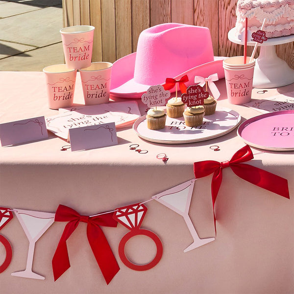 Cocktails, Rings & Satin Bow Garland 2m