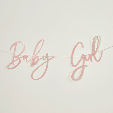 Pink Baby Girl Banner 2m