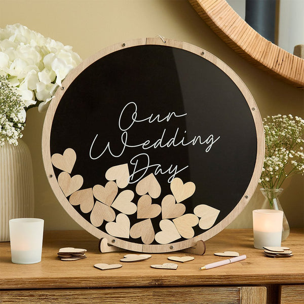 Drop Top Frame Our Wedding Day Guestbook