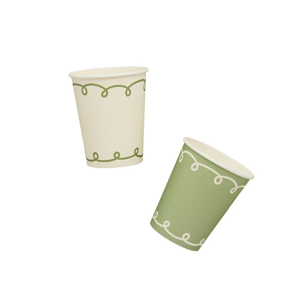 Botanical Paper Cups 8 pack