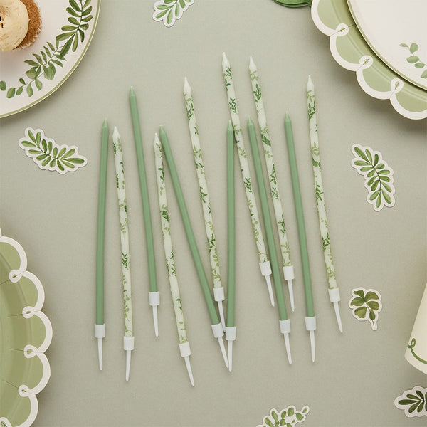 Botanical Tall Skinny Candles