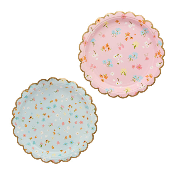 Floral Paper Plates - 8 pack