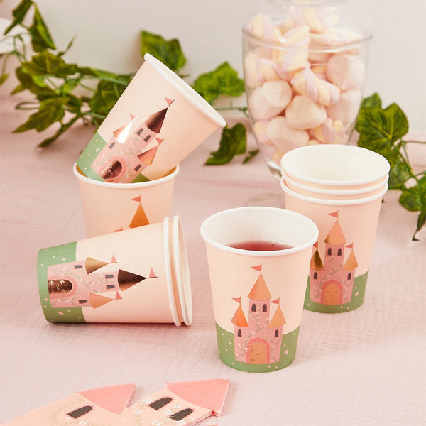 Princess Castle Paper Cups 8 pack
