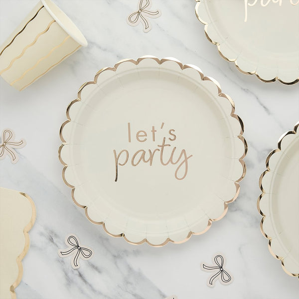 Let's Party Paper Plates - Pack of 8