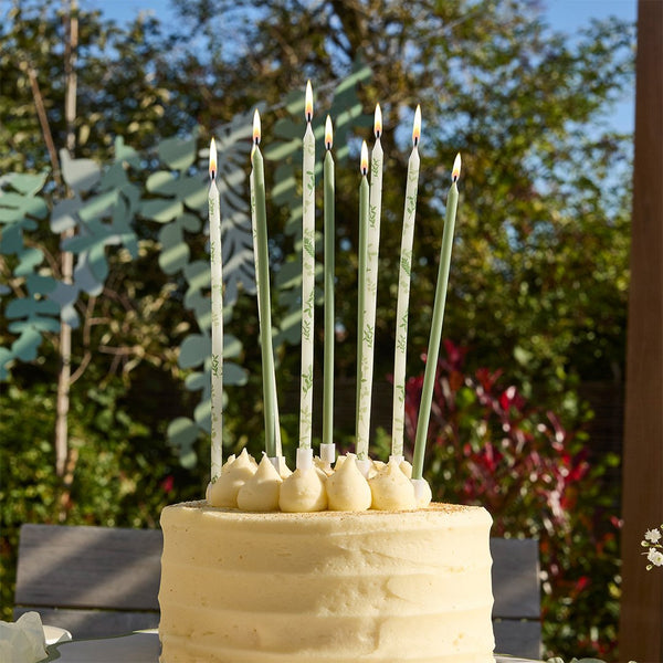 Botanical Tall Skinny Candles