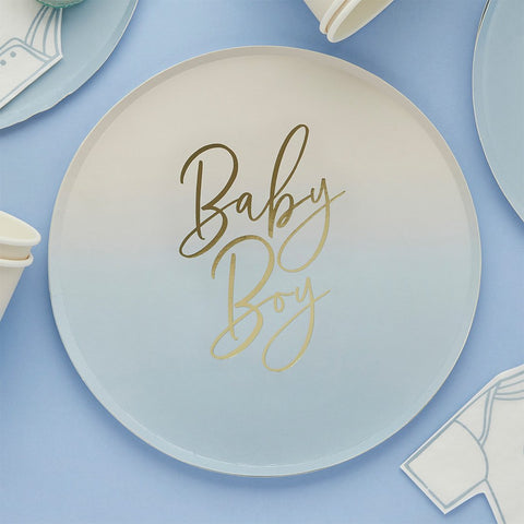 Baby Boy Paper Plates - 8 pack