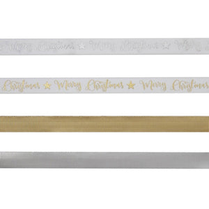 Merry Christmas Gold Foiled Ribbon Kit