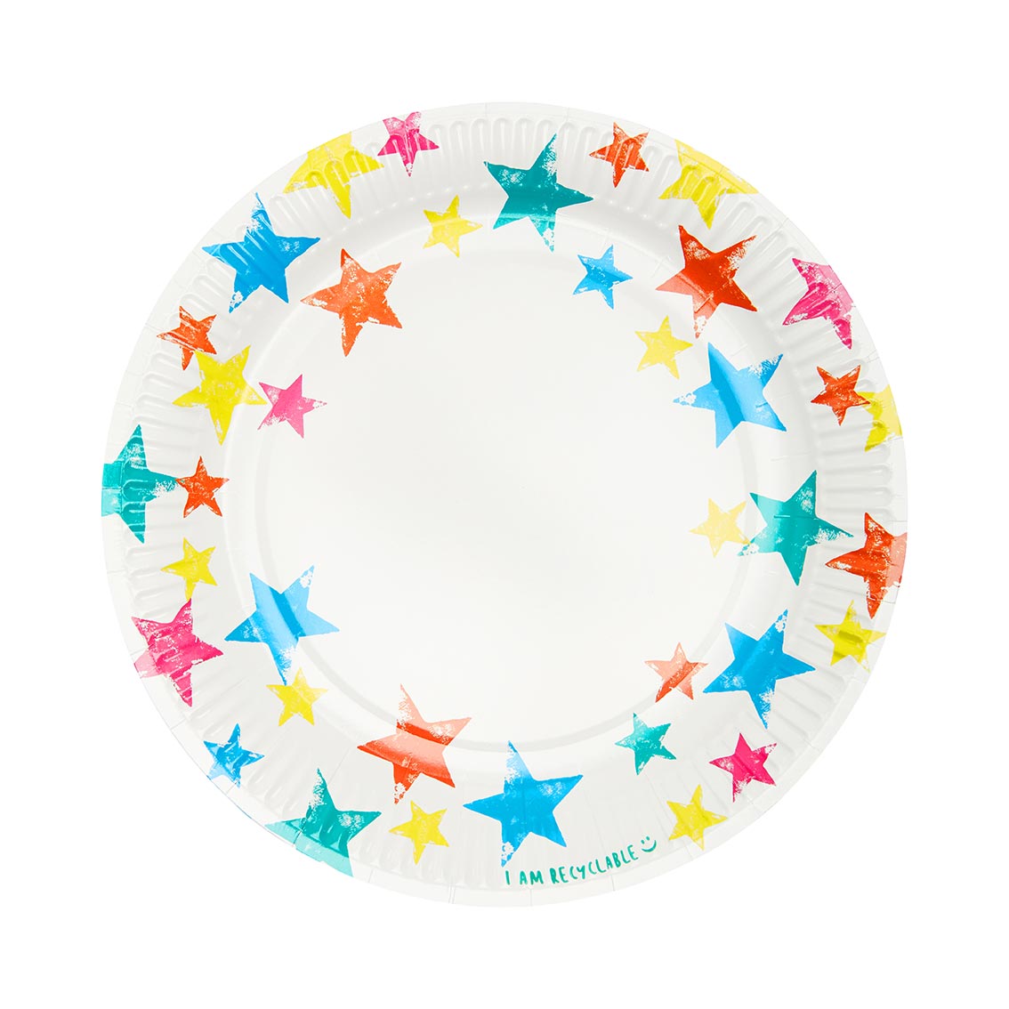 Rainbow Star Eco Paper Plates