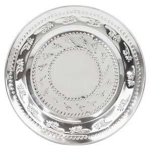 Stainless Steel Silver Dinner Plate