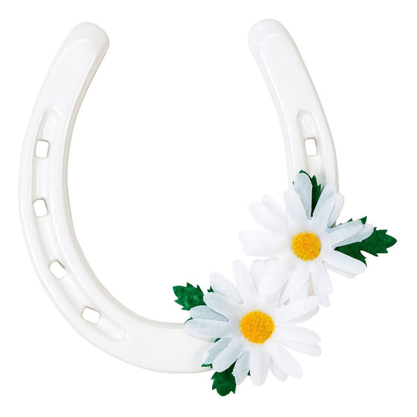 Ceramic Daisy Horseshoe