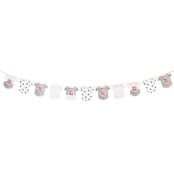 Pink Baby Romper Shaped Garland