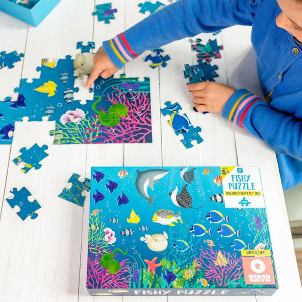 School Of Fish - 100 Piece Jigsaw Puzzle