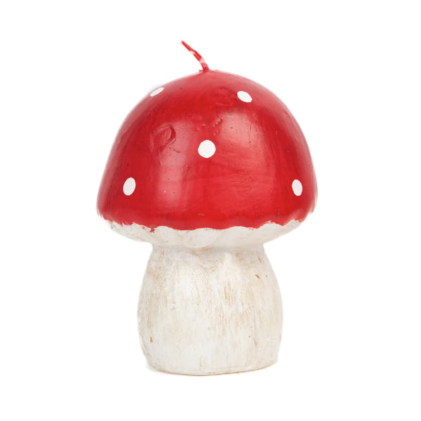 Large Red Mushroom Candle