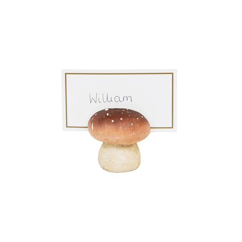 Ceramic Mushroom Place Card Holders (4 pack)