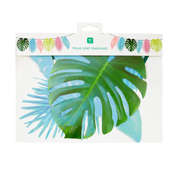 Pastel Tropical Palm Leaf Garland