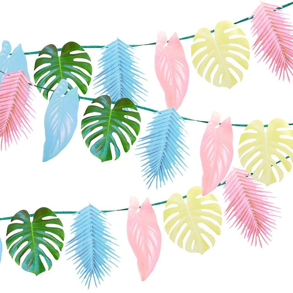 Pastel Tropical Palm Leaf Garland