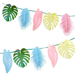 Pastel Tropical Palm Leaf Garland