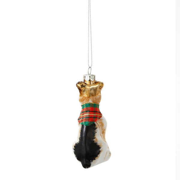 Scottie Dog Glass Tree Decoration