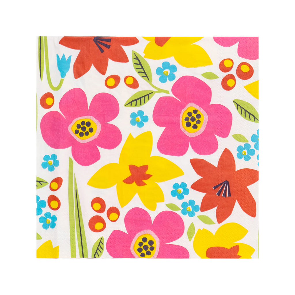 Floral Recyclable Paper Napkins