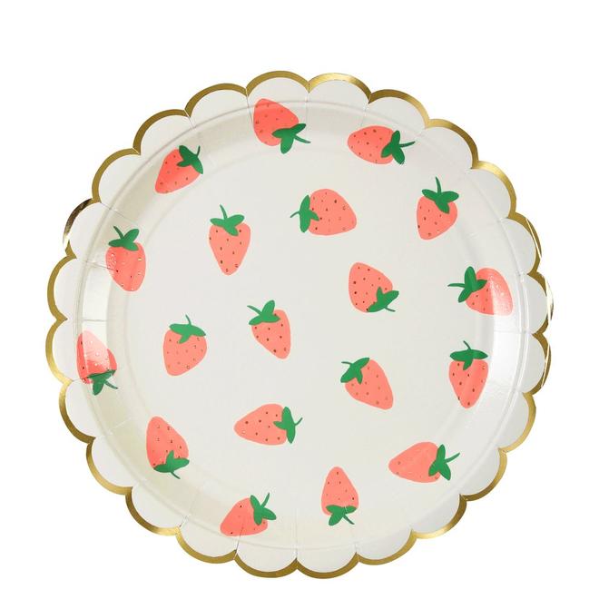 Strawberry Large Paper Plates