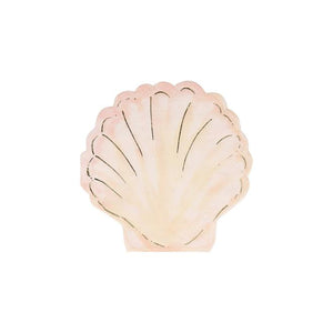 Watercolour Clam Shell Shaped Paper Napkins