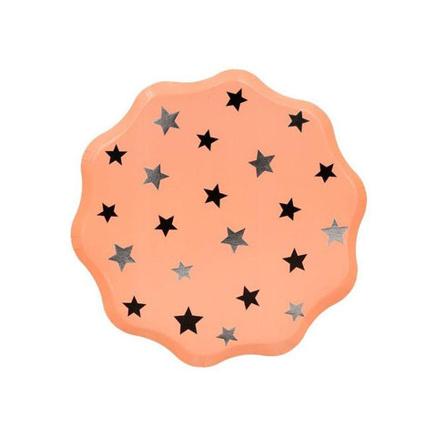 Star Pattern Paper Plates