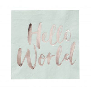 Hello World Paper Napkins