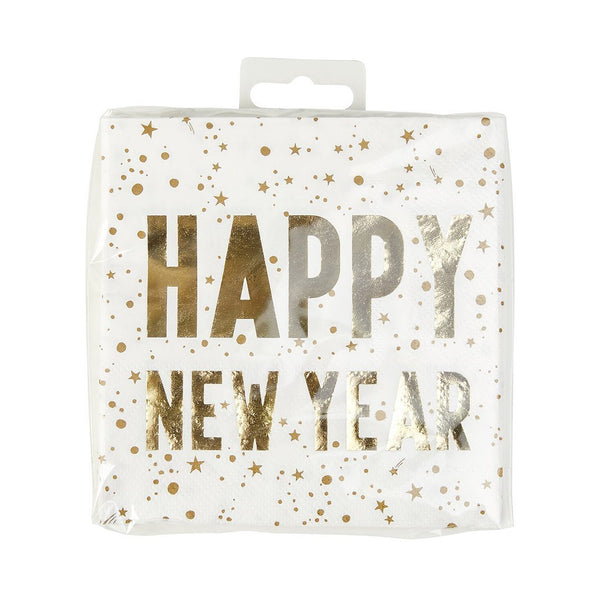 Happy New Year Cocktail Paper Napkins